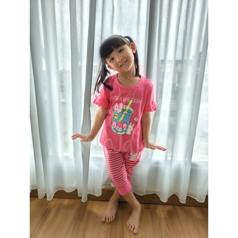 Setelan Anak Perempuan 2-5 Tahun Spandex Joger Timmy Girl