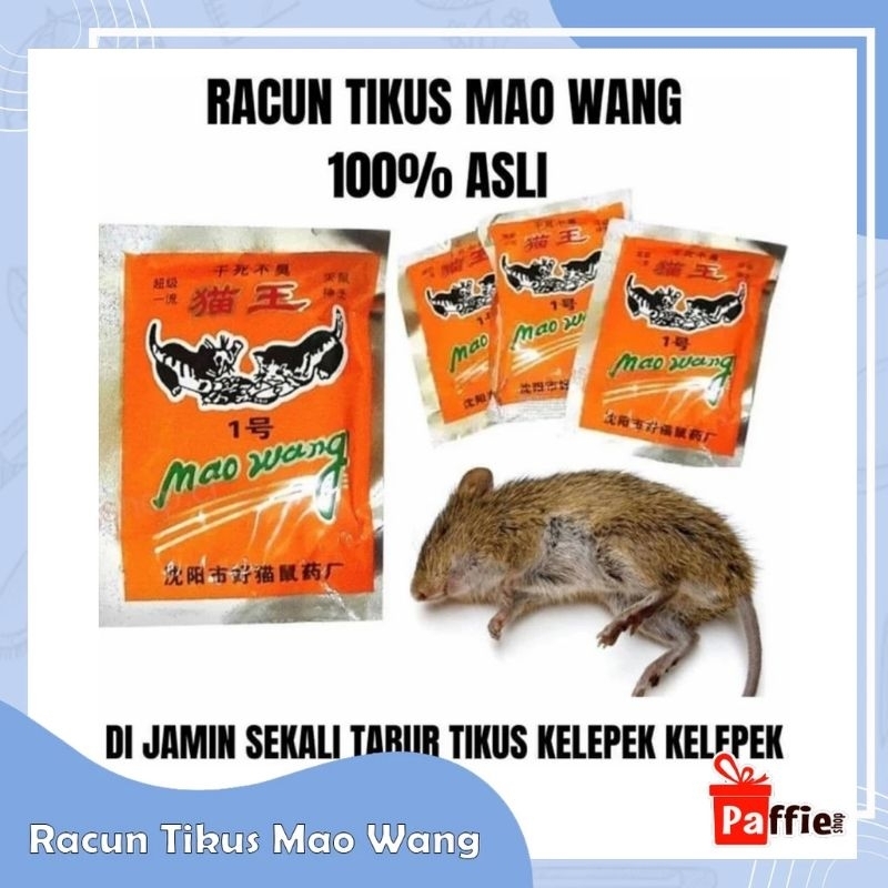 Mao Wang Racun Tikus MAOWANG mati kering obat pest rat control pembasmi hama gulma serbaguna poison
