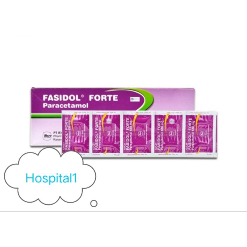 Fasidol Forte(Paracetamol 650 Mg)/Harga Per Strip ED.2027