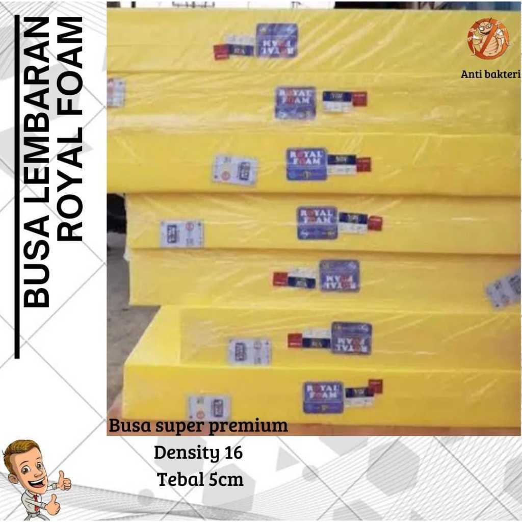RB Kasur Busa Lembaran Spons Sponge Premium Royal Foam Tebal 5 cm Ukuran 200x180 Alas Tidur Nyaman