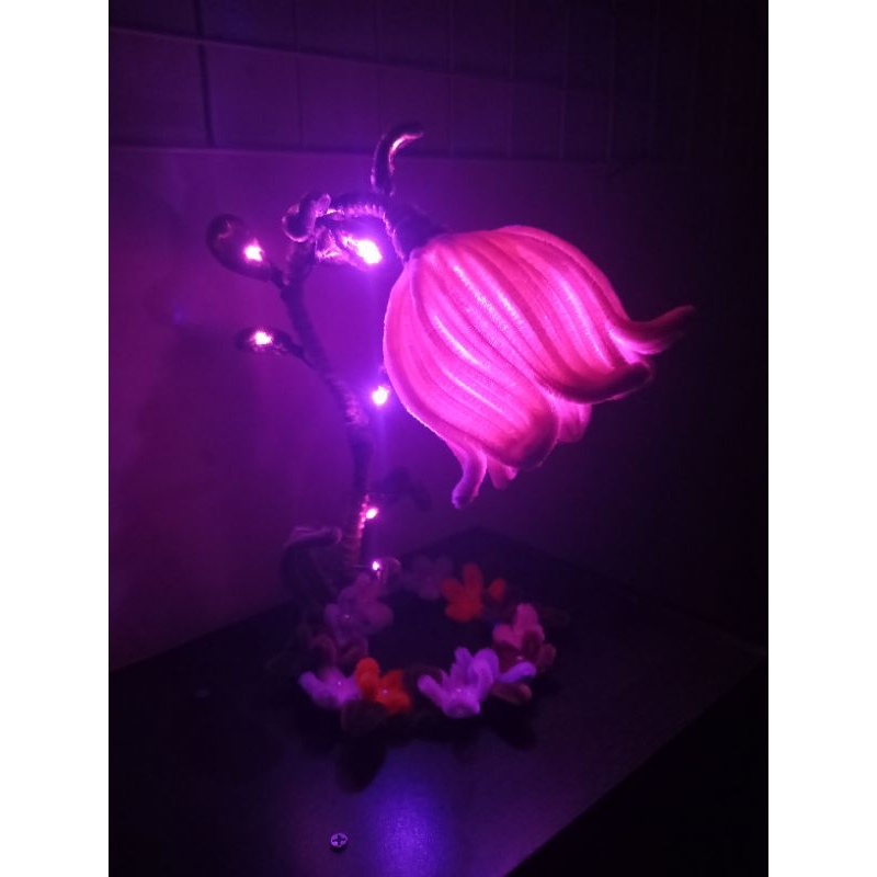 Lampu tidur/lampu hias/ lampu kawat bulu aesthetic/lampu hias terbaru/kawat bulu