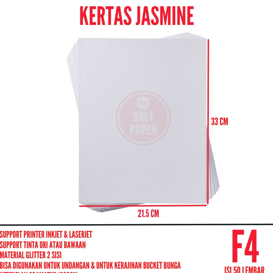 

NJPP7891 Kertas Fancy Paper isi 5 lembar Kertas Jasmine F4 Kertas Bunga
