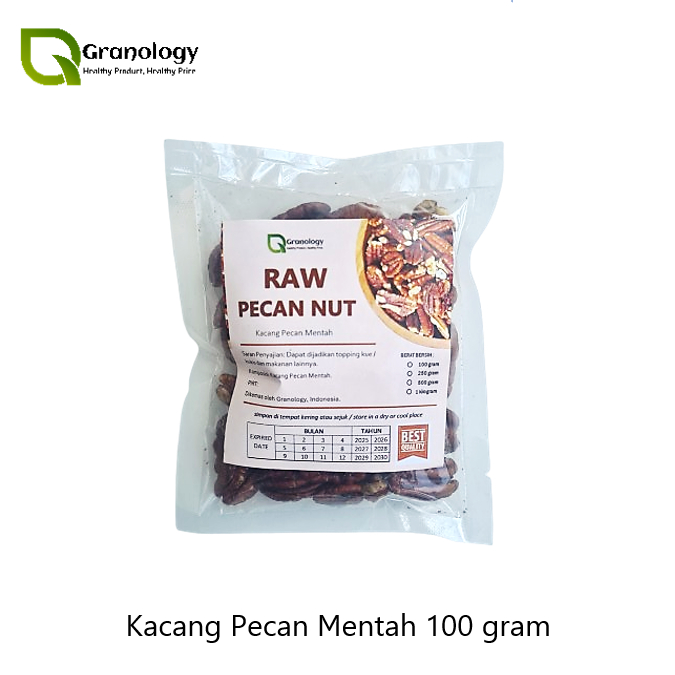 

(RAW) Kacang Pecan Mentah / Raw Pecan Nut - 100 gram