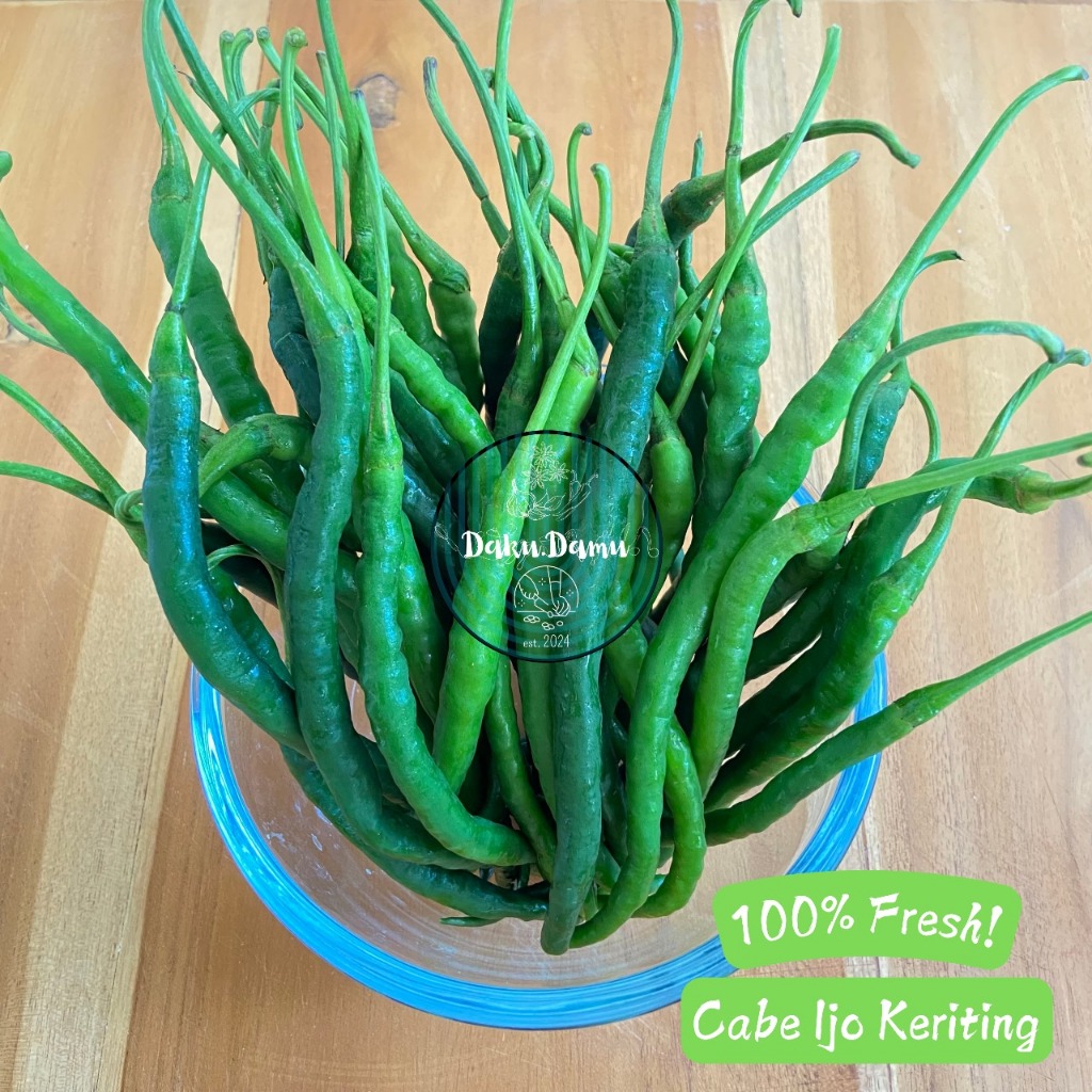 

KIRIM INSTANT/SAMEDAY Cabe Hijau Keriting / Cabe Ijo Keriting 100gr