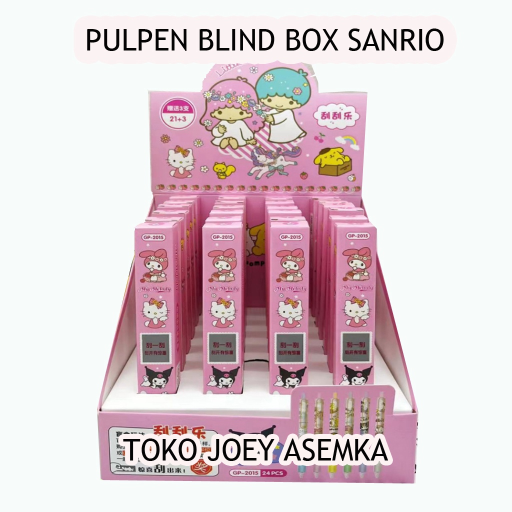 

BLIND BOX PULPEN SANRIO SURPRISE MYSTERY BOX MISTERI PEN PENA CINAMOROLL KUROMI MELODY