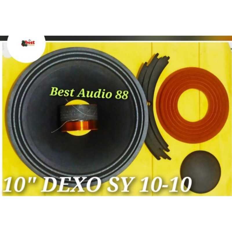 Recon kit daun kertas speaker 10inch 10 inch Dexo SY10-10 voice 65.5mm