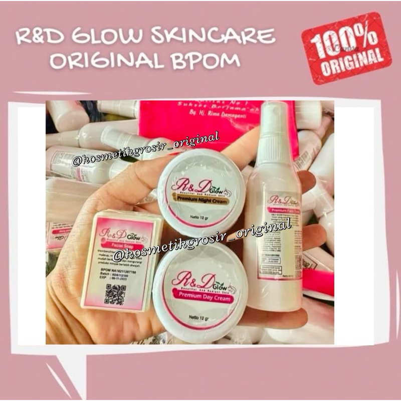 R&D GLOW Skincare GROSIR 2 Paket - R&D GLOW by Rima Damayanti Origina 100%