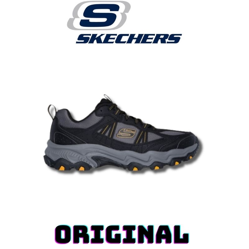 Sepatu Skechers Trail Stamina At Upper Stitch Men's ( 237527/BKCC ) Original