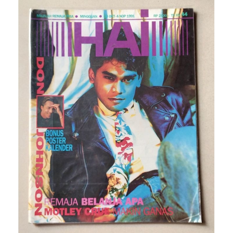 Majalah HAI no.44 / 29 Oktober 1991 : Cover ADDO - Motley Crue - Beverly Hills 90210 - Europe