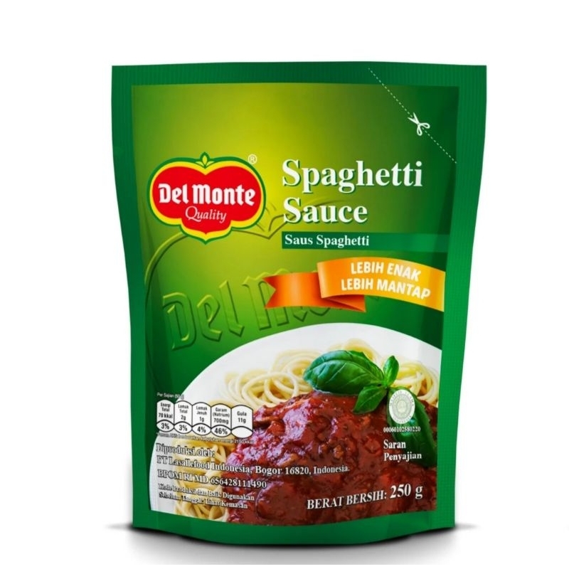 

Saus Del Monte Spaghetti Sauce Standing Pouch 250gr
