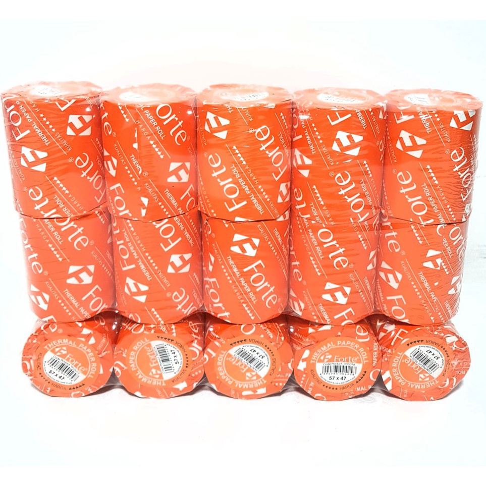 

ISVV6665 Harga Grosir 1packs1 Roll Kertas KasirPaper Thermal FORTE 57x4758x48