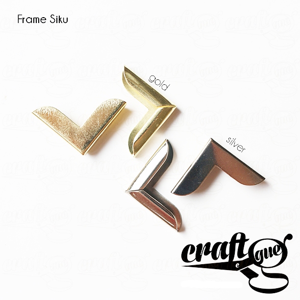 Frame Siku/Siku Buku Polos (Gold/Silver)