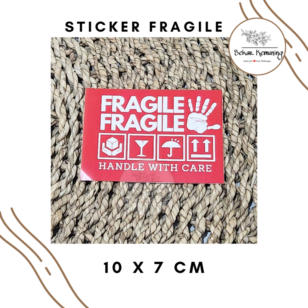 

Sticker FRAGILE 10 X 7 cm