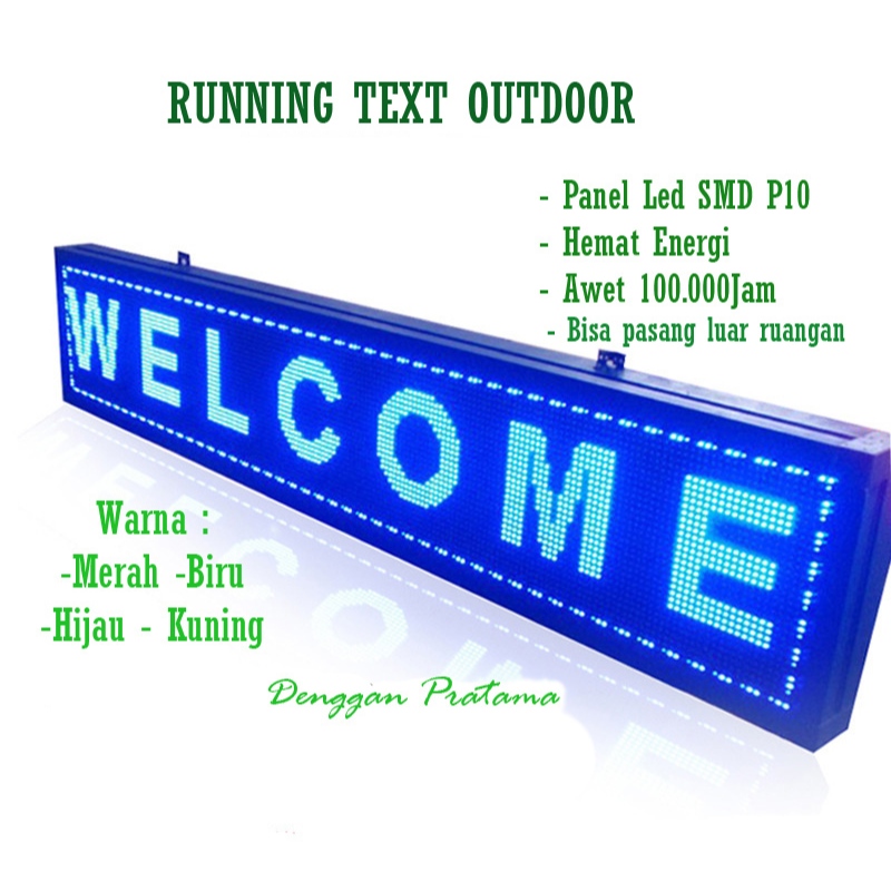 Running Text Led Display Outdoor / Moving Sign Rambu