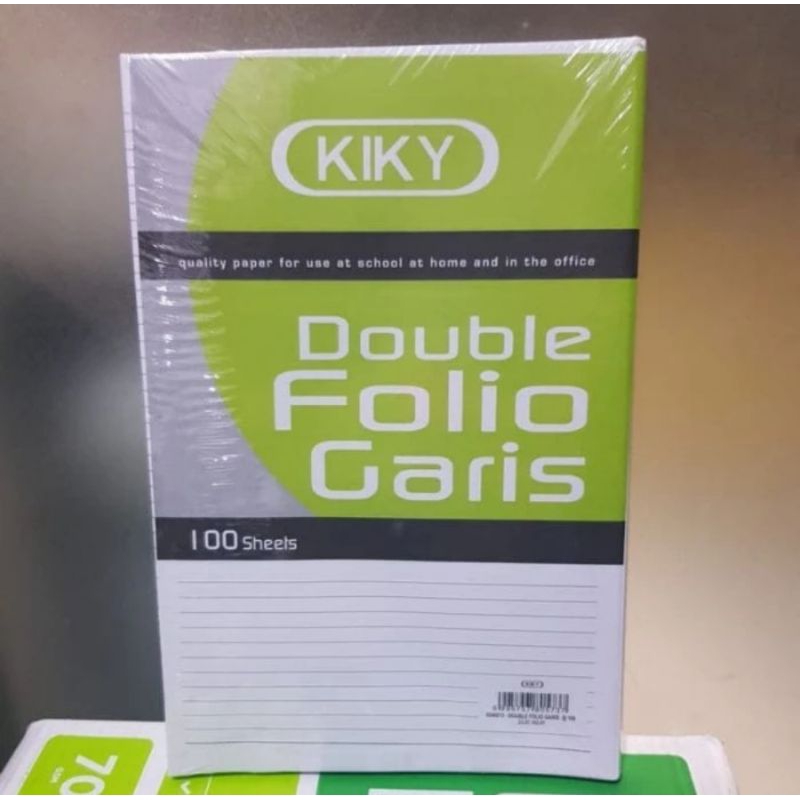 

DOUBLE FOLIO GARIS KIKY - 100 Lembar