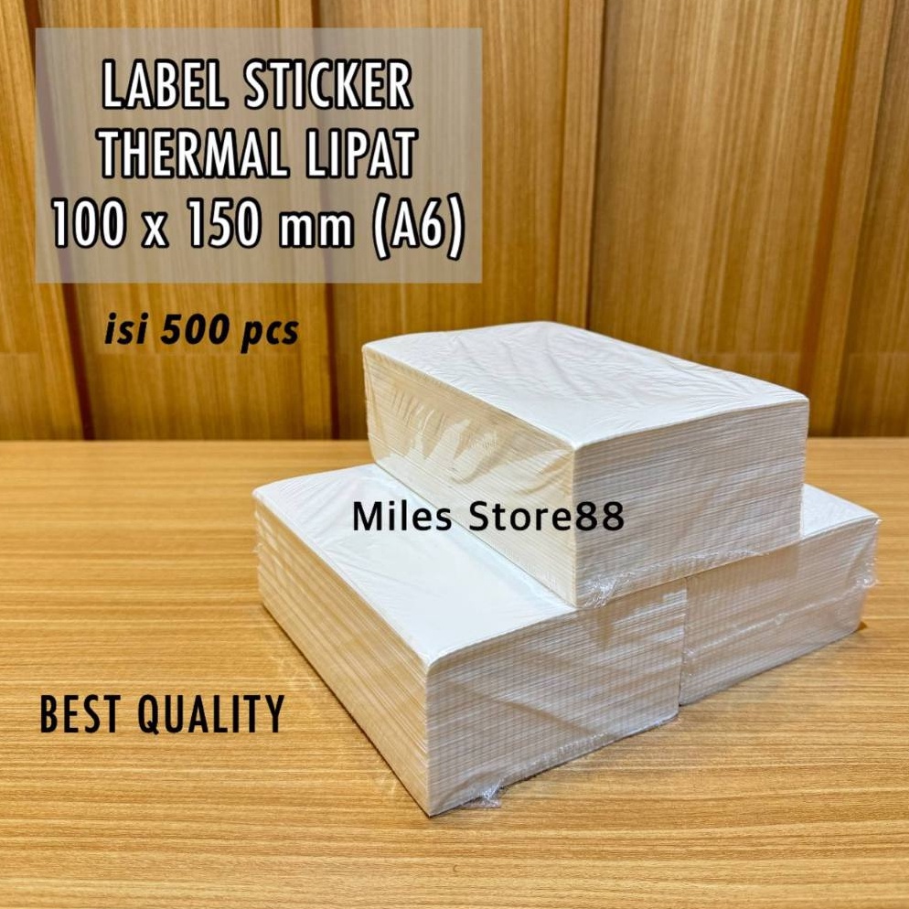 

Kertas Termal Thermal Stiker Pengiriman 1 x 15 mm isi 5 pcs Roll Lipat Ukuran A6 4 x 6 JFL7M91