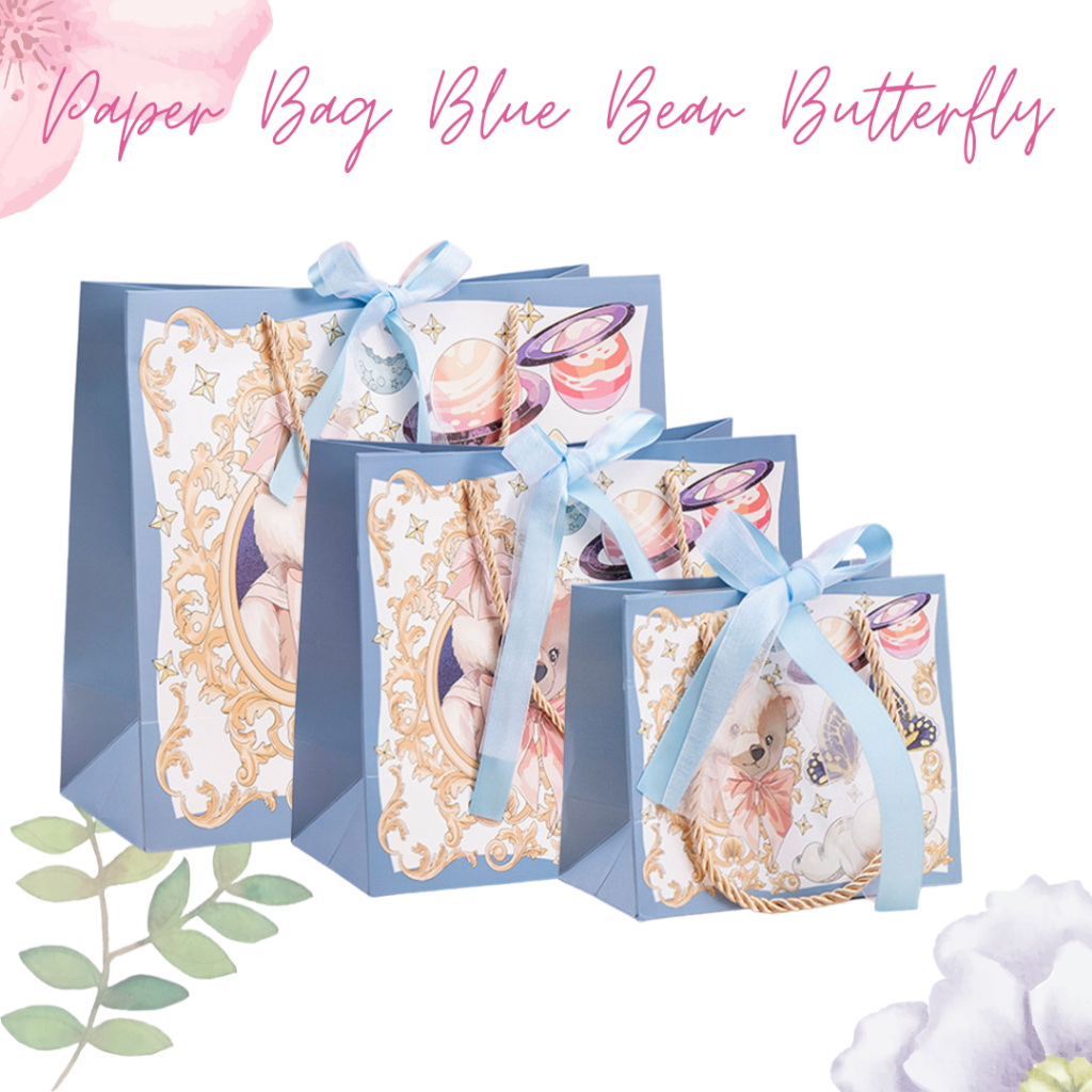 

Paper Bag Blue Bear Butterfly
