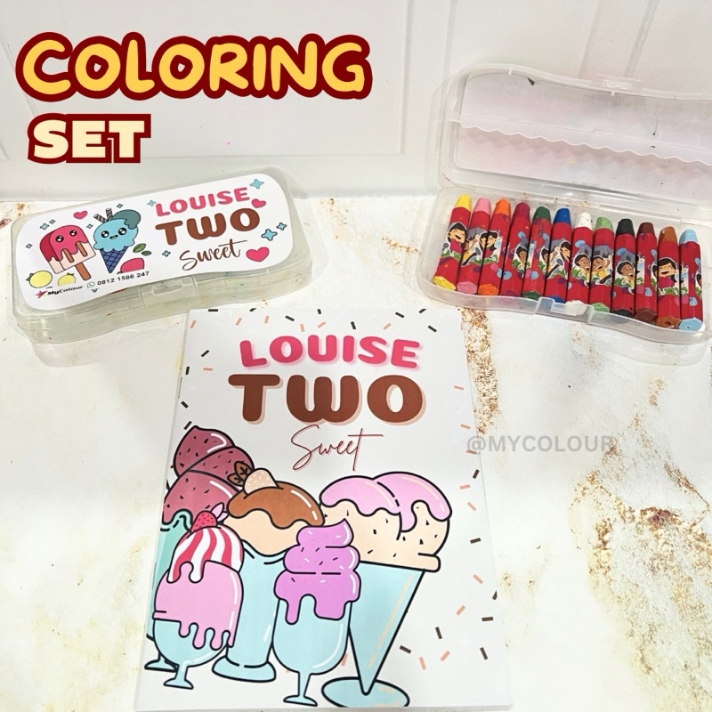 

Paket Buku Mewarnain Ulang Tahun Anak / Souvenir coloring book / Birthday Hampers