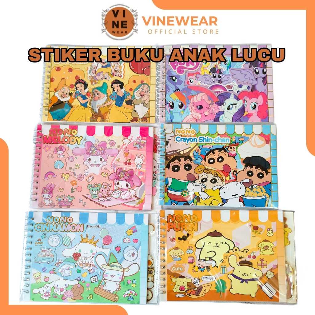 

Stiker Buku isi 10 Lembar Karakter Lucu Sticker NoteBook