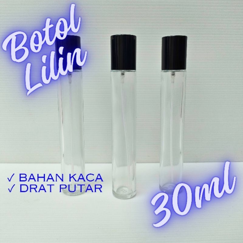 Botol Parfum Lilin Spray 30ML Drat Putar