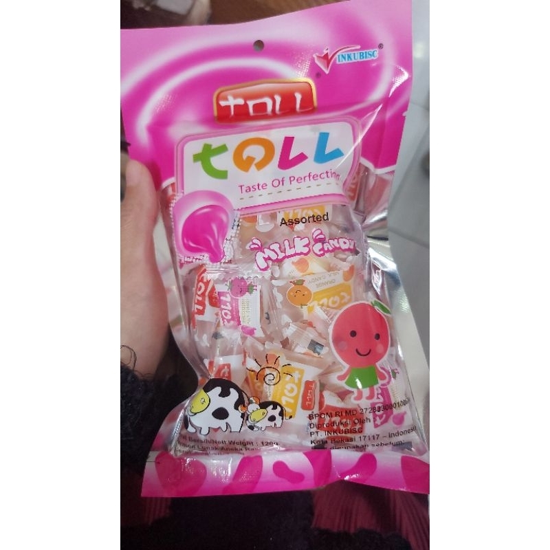 

TOLL Assorted Milk Candy Permen Susu Rasa Buah 120gram