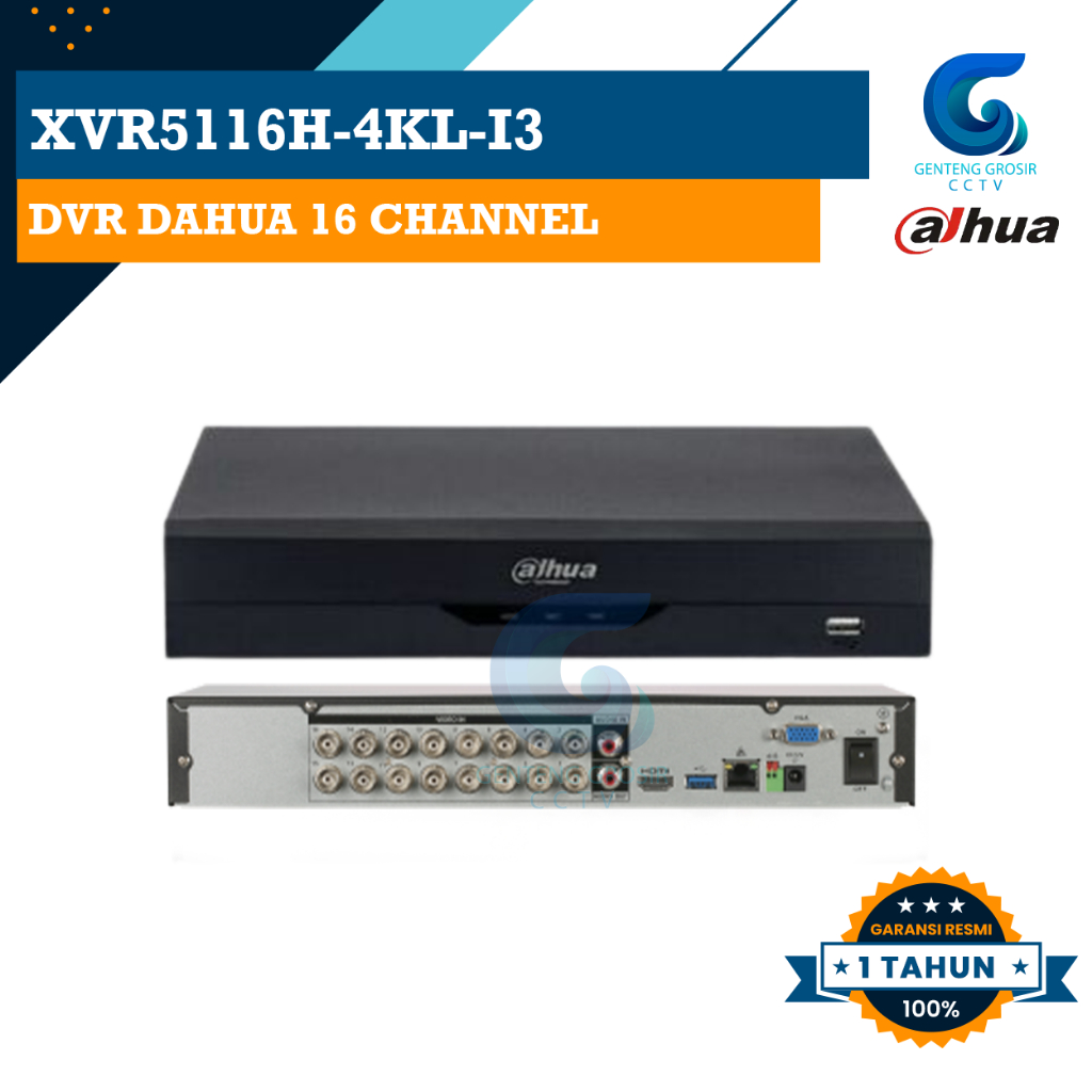 DAHUA XVR5116H-4KL-I3 DVR 16 Channel