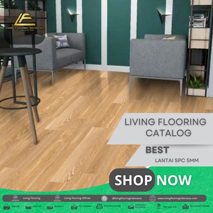 Lantai SPC K Floor 5mm | Lantai Vinyl Motif Kayu