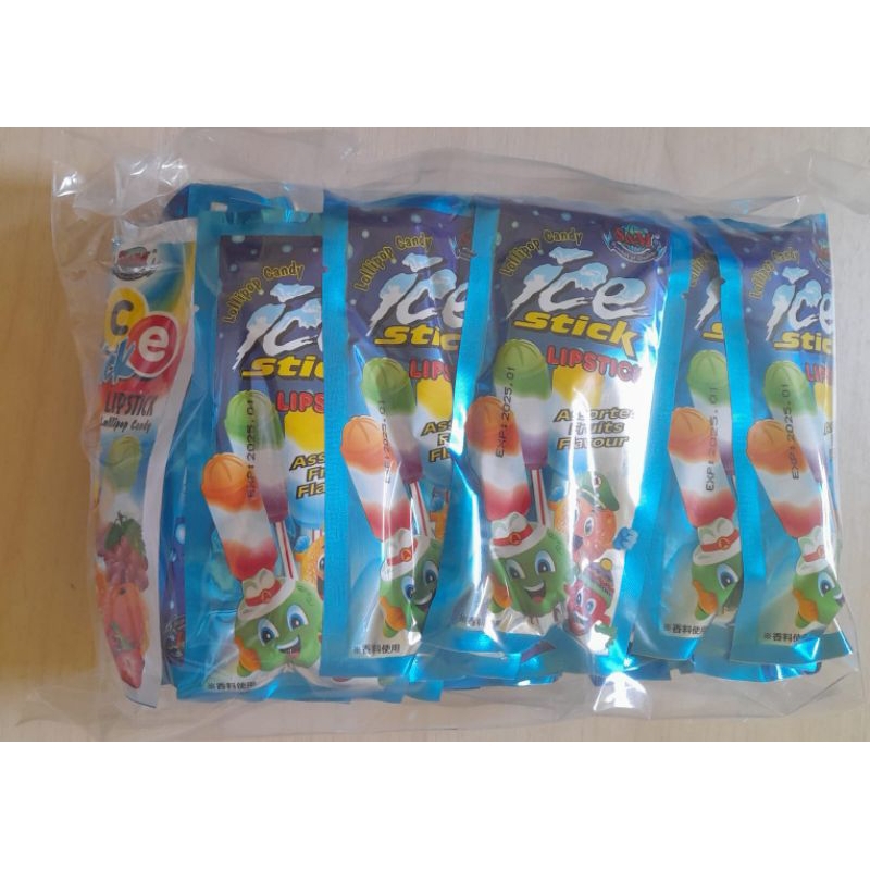 

Permen Ice Stick Assorted Fruit Flavors Pack Isi 60 pcs
