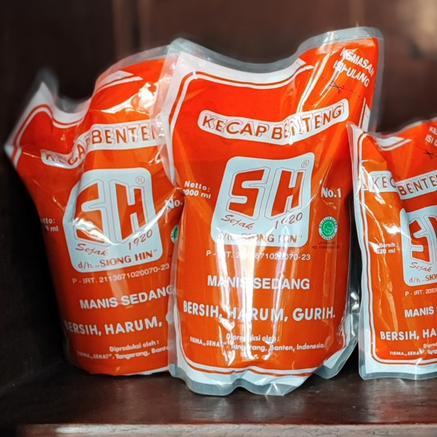 

Produk Lokal 100% Kecap Manis Benteng SH 620ml Pouch