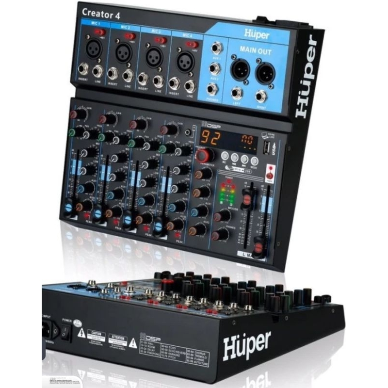 Mixer Audio huper Creator4 Mixer 4 Channel