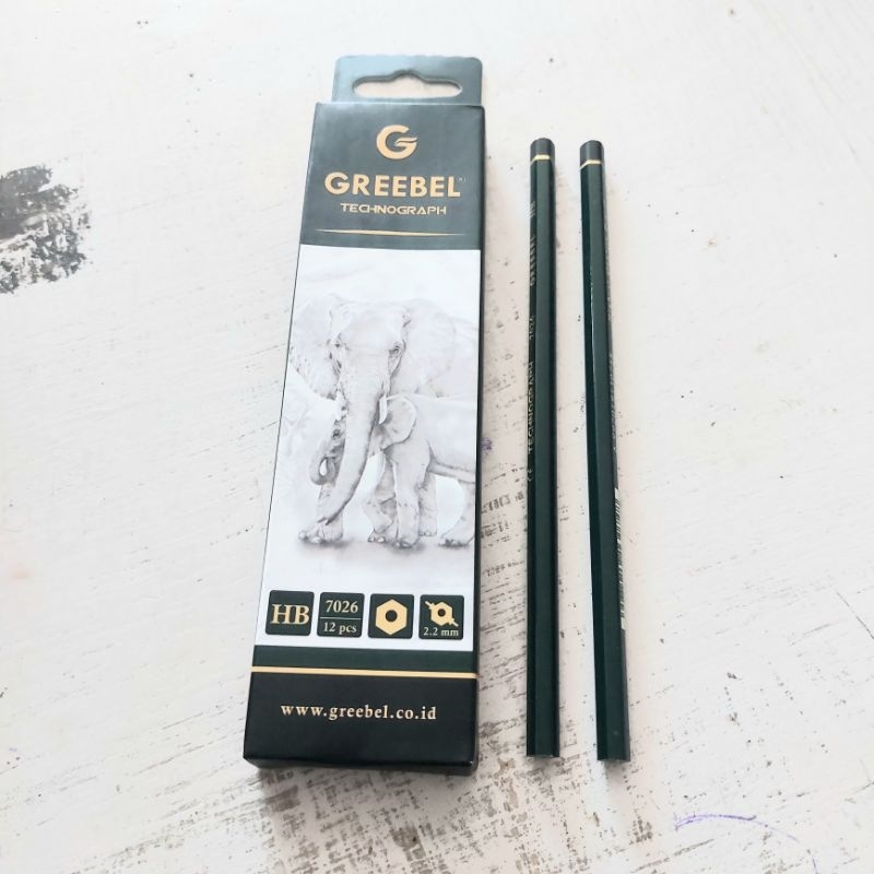 

GREEBEL Pensil Pencil Kayu HB (7026) Hexagonal / Pensil Gambar Pensil Tulis Ujian Sekolah