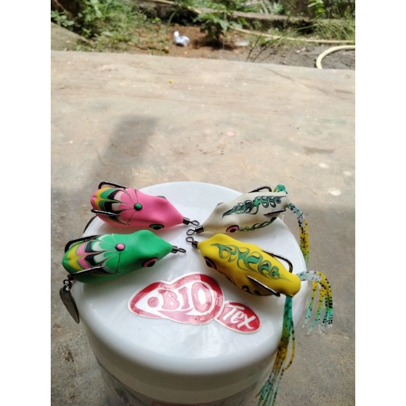 Soft frog skrit dan blade 4 cm-kodok kodokan -umpan casting