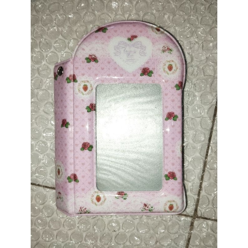 mini collect book pink coquette rose untuk photocard pc polaroid album foto kolbuk