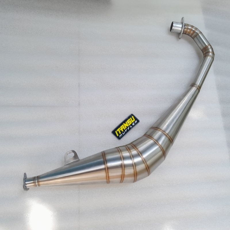 Perut Gembung Knalpot Bm Power Satria 2 Tak Stainless