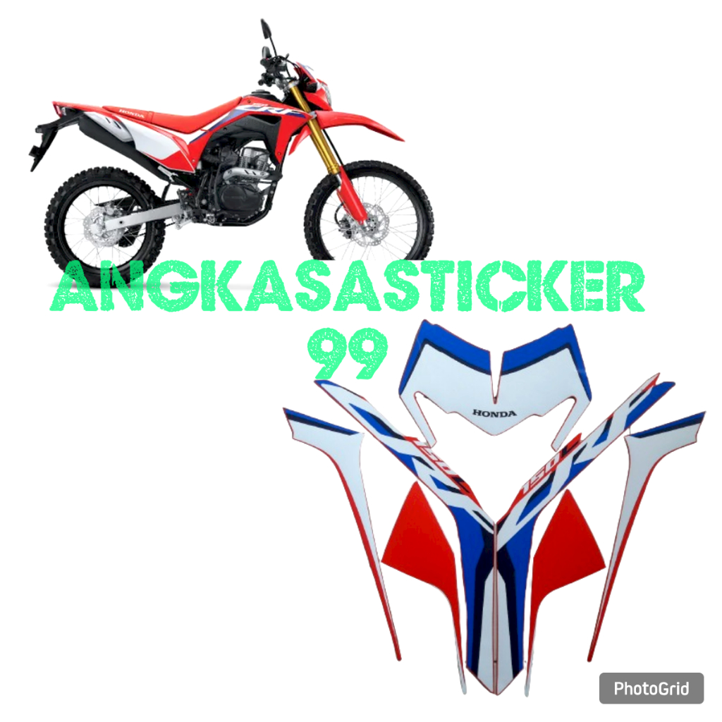 sticker striping motor honda crf 150 L 2022