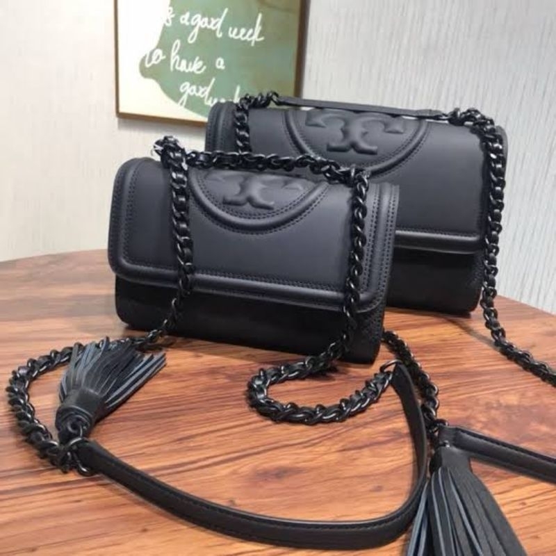 tory burch new fleming 27 matte original bag tas tb authentic