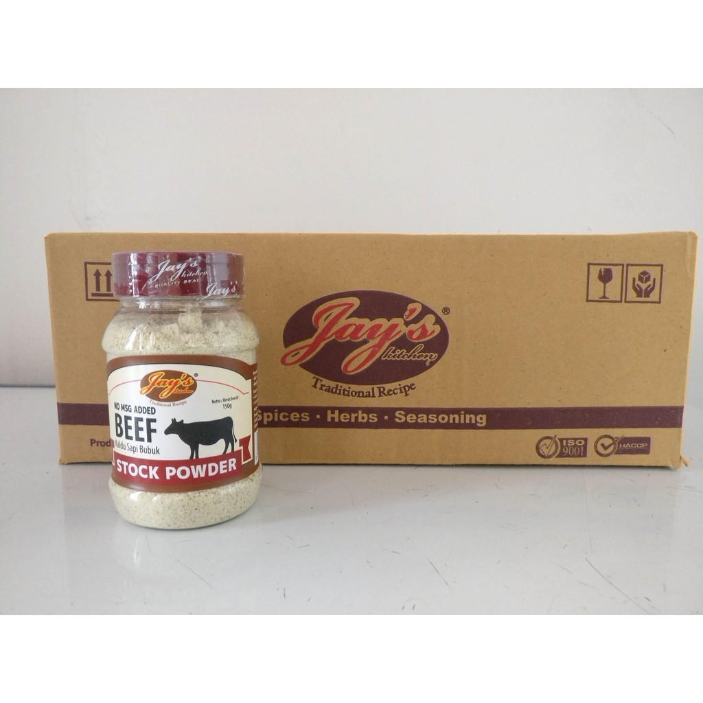 

Jays Beef Stock / Kaldu Sapi Bubuk 150 GR TANPA MSG 100% Halal