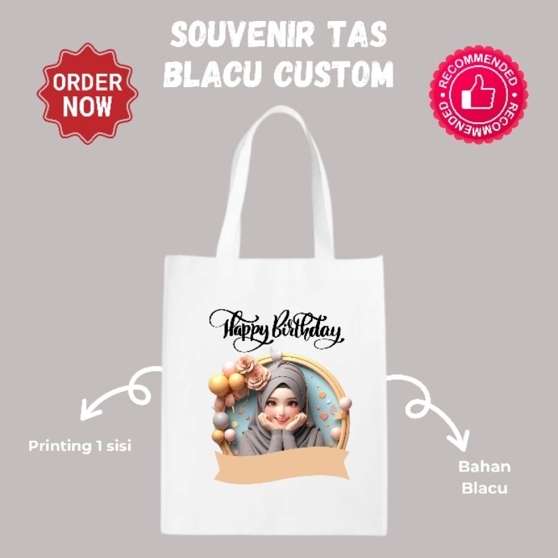 

Souvenir Kado Totebag Tas Ulang Tahun Happy Birthday