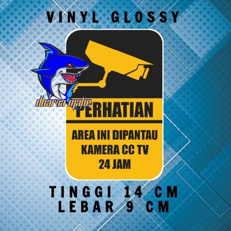 

SINK STIKER CCTV BAHAN VINYL