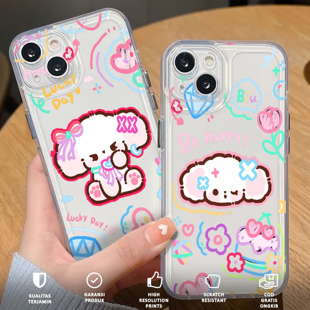 CASE TECNO POVA 5 SPARK 10 SPARK 20 SPARK 20C SPARK GO SPARK 20 PRO [POODLE] - Clear Case Softcase B