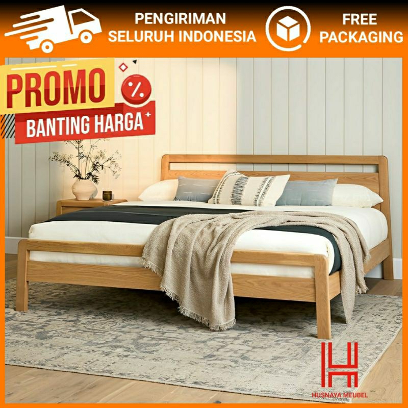 DIPAN JATI MINIMALIS SOLID / RANJANG TIDUR JATI MINIMALIS / DIVAN JATI SOLID MINIMALIS