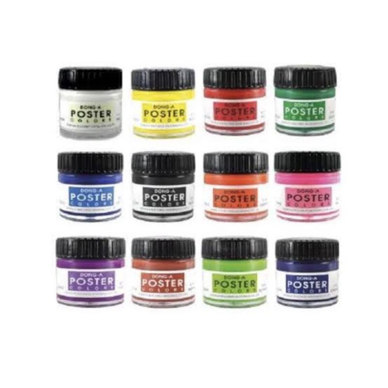 CAT POSTER EMAS PERAK GOLD SILVER SATUAN BOTOL KACA DONG A 15 ML
