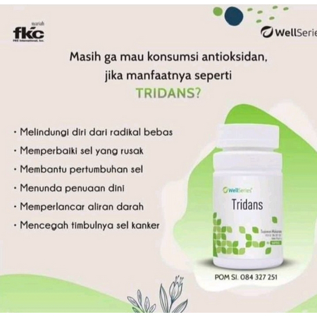 FKC TRIDANS | anti oksidan tertinggi, anti kanker dan melancarkan darah