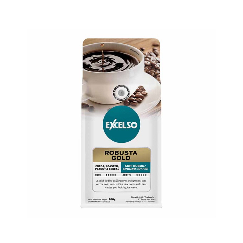 

Excelso Kopi Bubuk Robusta Gold 200 gram