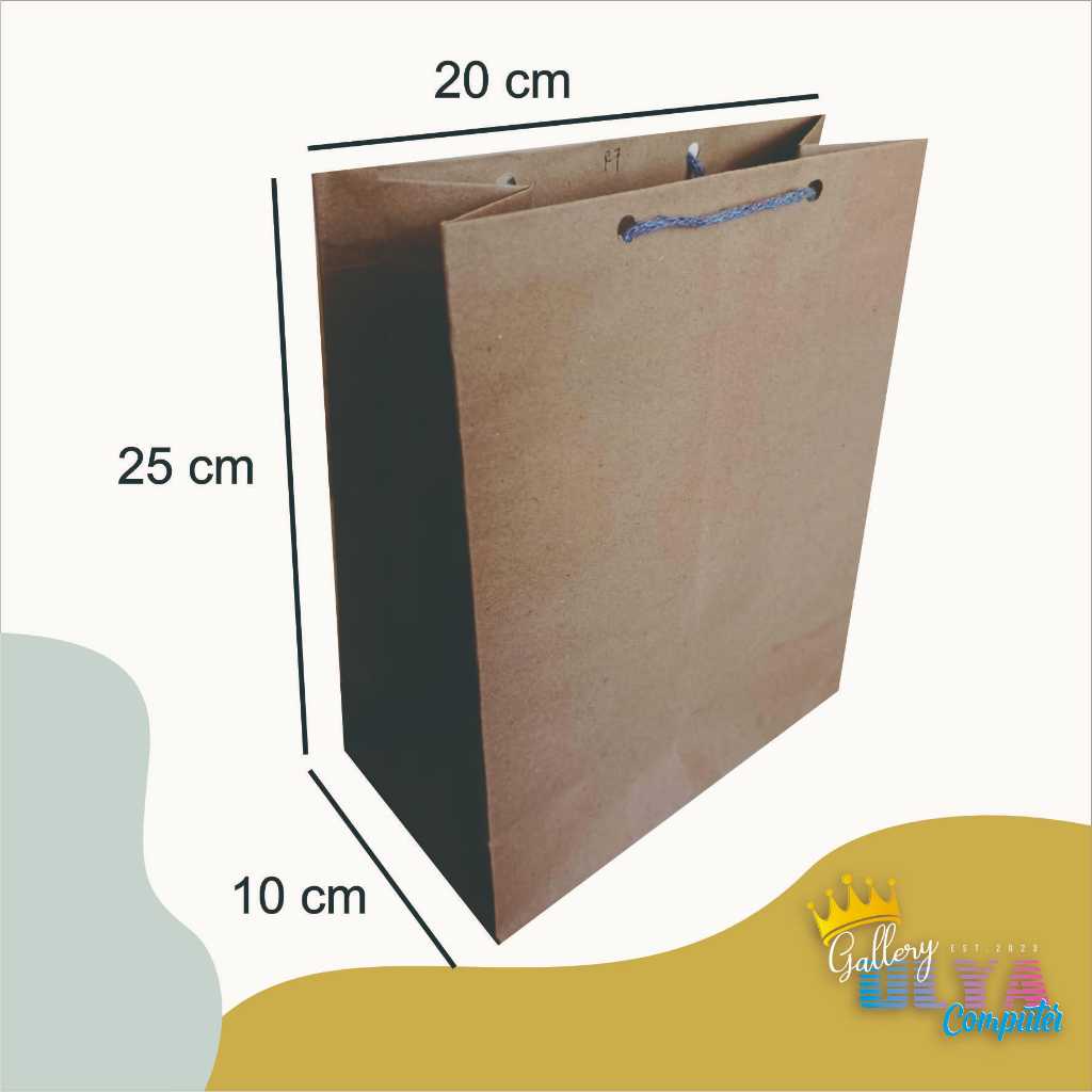 

Tas Souvenir / Paperbag MURAH POLOS COKLAT