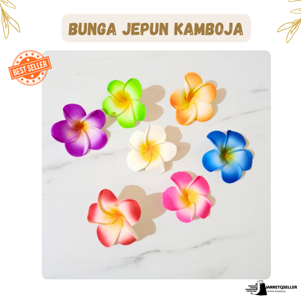 🆕 Kelopak Bunga Kamboja | Bunga Kamboja Artifical | BungaPlastik Kamboja Cantik|Bahan KerajinanCraft
