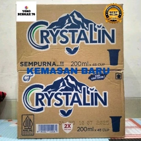 

CRYSTALIN AIR MINERAL GELAS 220 ML ( KARTON )