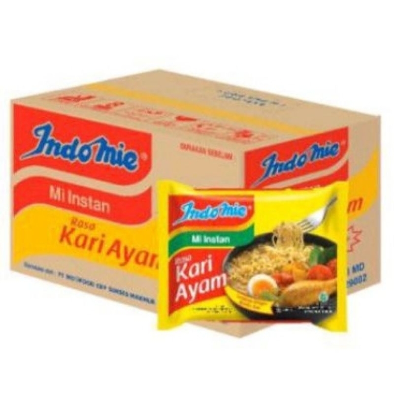 

Indomie Mi Instan Rasa Kari Ayam 1 Dus isi 40 Bungkus