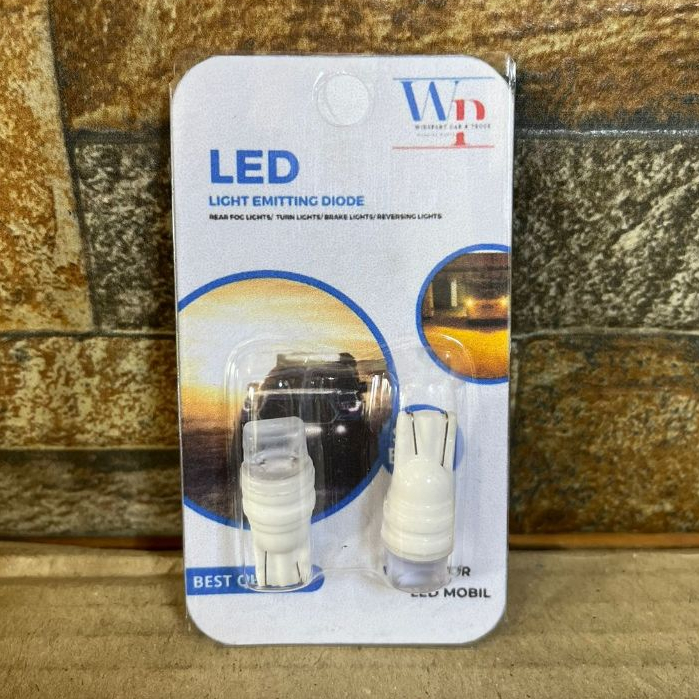 LED Lampu T10 Keramik Speedometer Senja Sein Ceramic Mobil Motor RGB Sen Mundur Kota (HARGA SEPASANG