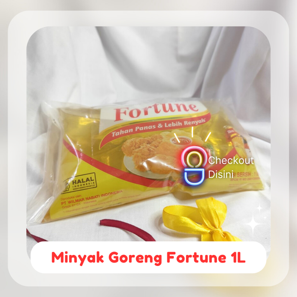 

[Checkout Disini] Minyak Goreng Fortune Bantal 1L | Migor Murah